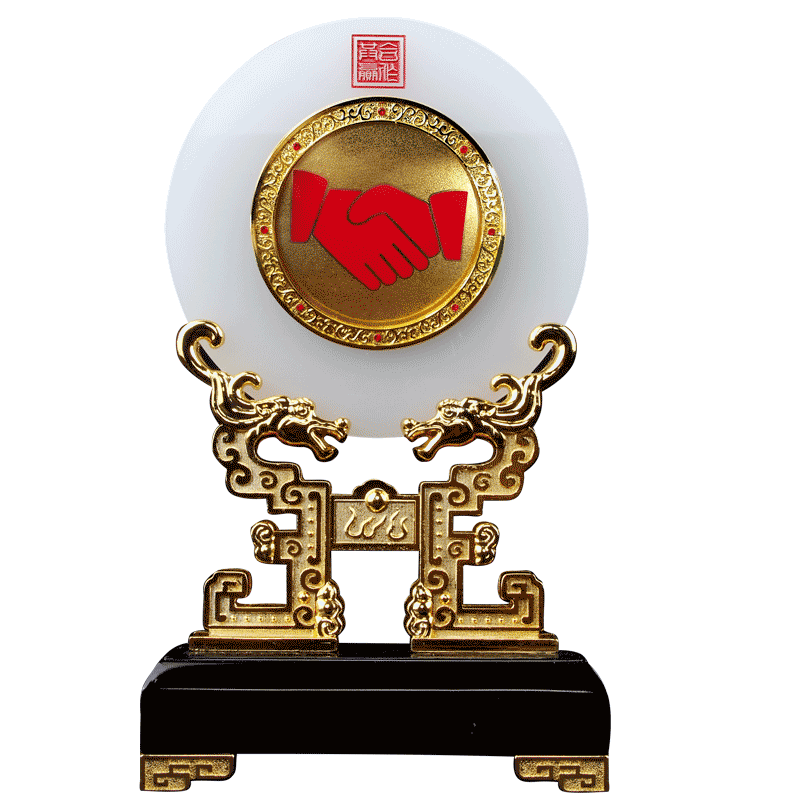 琉璃玉办公室摆件商务礼品