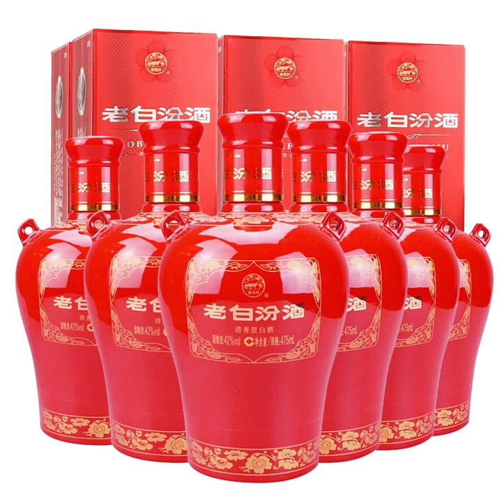山西汾酒42度老白汾封坛15 475ml*6 清香型