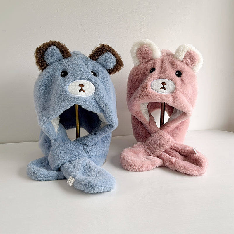 儿童帽子秋冬季围脖加绒加厚护耳围巾一体帽可爱男童女童宝宝保暖,童装/婴儿装/亲子装,帽子,淘宝优惠券,粉丝福利购,淘宝优惠卷