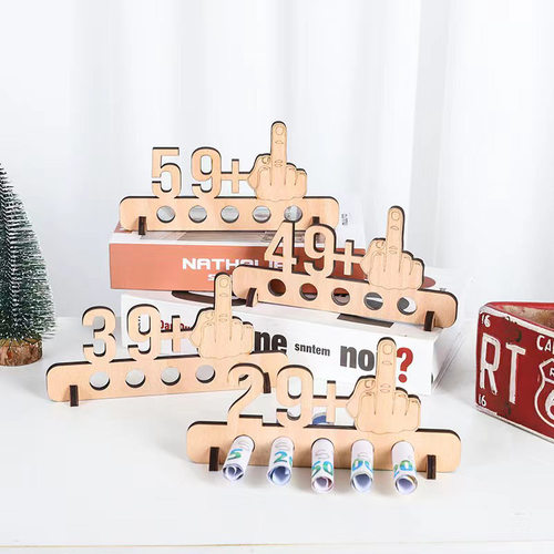 Straight Funny18th Laser Cutting Birthday MoneyGift Wooden