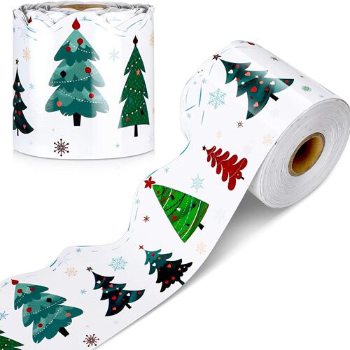 Roll Christmas decoration blackboard bulletin board border