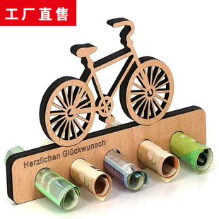Wooden Birthday Money Gift Wood Bicycle Wooden Crafts Ornam
