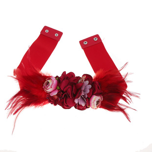 Bridal Wedding Simulation Flower Decoration Elastic Belt Da