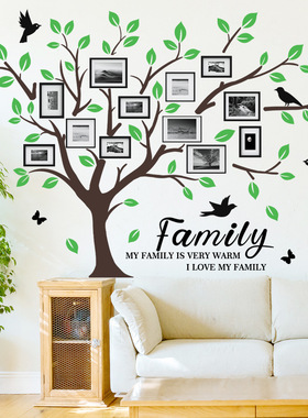 MS2442-KQfamily Tree Photo Wall Stickers Living Room Bedroo