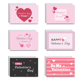 Sweet Valentine's Day Love Series Card Set Couple Blessing