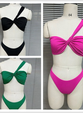 2024 swimsuit sexy plus size bikini quick drying sloping sh