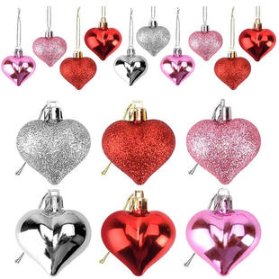 Valentine's Day heart-shaped decoration, Christmas tree wre