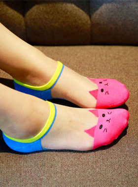 2024 Spring/Summer Cartoon Boat Socks Women's Crystal Socks