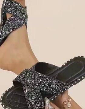 Flat bottomed Greet slippers for women, women's slippers, o