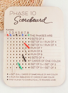 Independent Station Setbacks Rami Card Game Wooden Game Boa