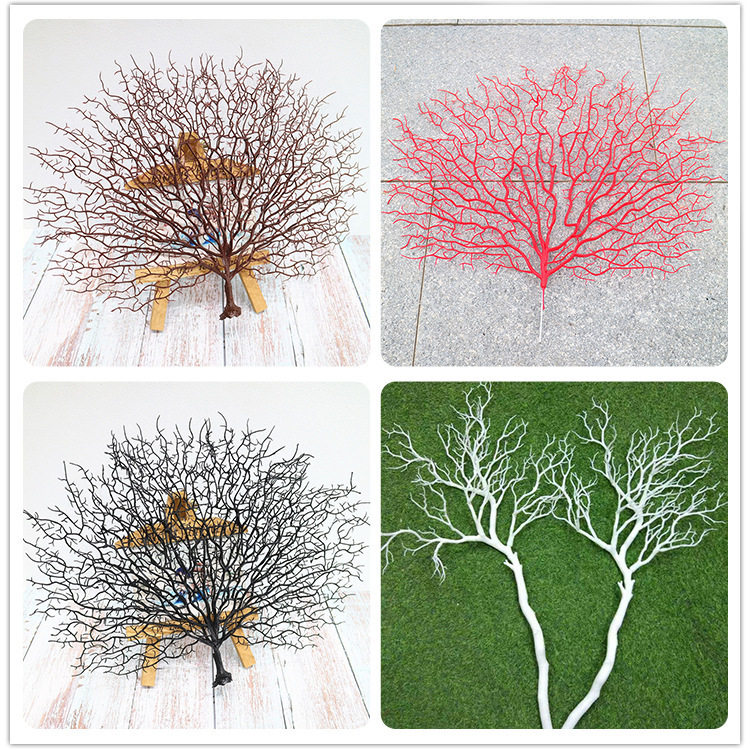 Origin Coral Branches Peacock Tail Dried Branches Decorativ