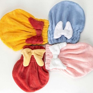 and shower cap Bow absorbent washing dry hair