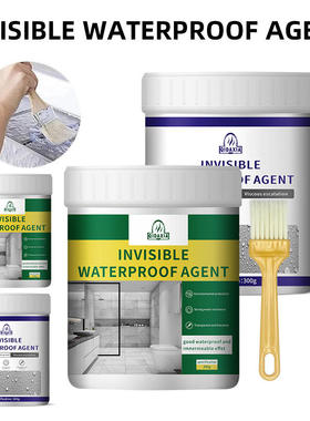 Transparent waterproof adhesive for exterior walls, bathroo