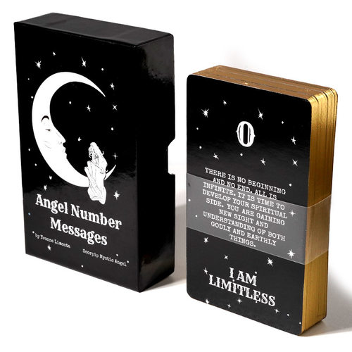 Angel number message High quality gold rimmed tarot cards H