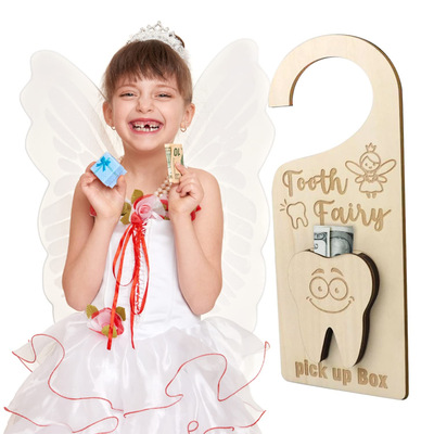 Bedroom doorplate, teeth box, encourage children to brush t