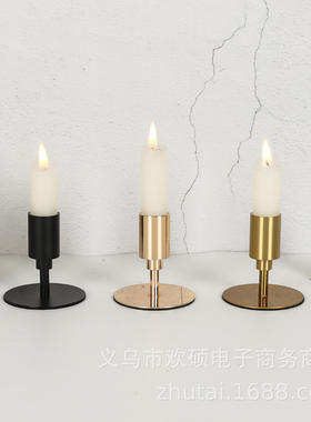 Nordic Home Electric Candlestick Decoration Light Luxury Ro
