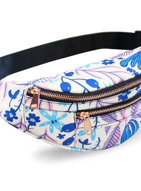 Sports men's waist bag, waterproof nylon small bag, outdoor