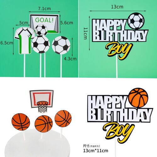 Baking cake decoration mini sneakers ornament basketball ba
