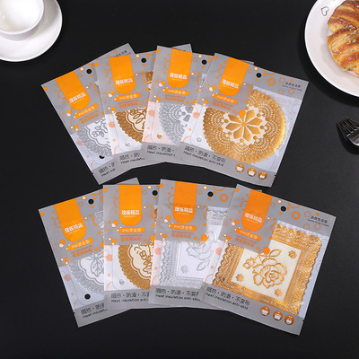 PVC hot stamping silver hollow pattern dining mat for home