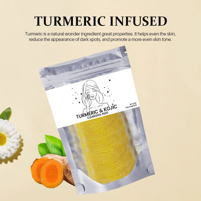 Turmeric Cleansing Pads: Turmeric Cleansing Pads for Exfoli