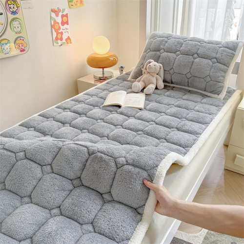 A-class Teddy Velvet Cotton Mattress, Solid Color Mattress
