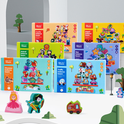 3D animal dinosaur stacking high balance building block puz