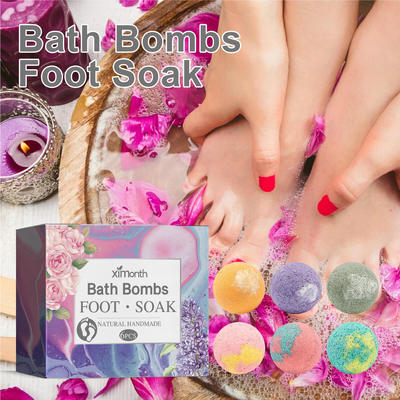 Ximonth foot bath ball with cracked heels and peeling skin