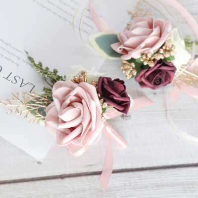 Simulated wedding bosom flower Korean wedding bride welcome