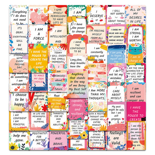 Encourage 50 blank greeting cards and DIY postcards that ca
