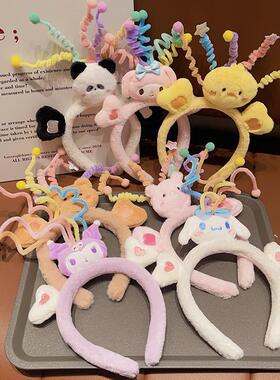 Autumn and Winter Baby Cute Plush Hair Hoop, Hair Straighte