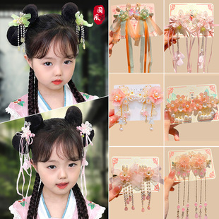 girls ancient clip headwear hair for flower Hanfu style