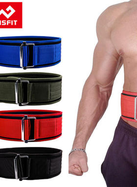 Nylon waist belt, weightlifting belt, self-locking buckle,