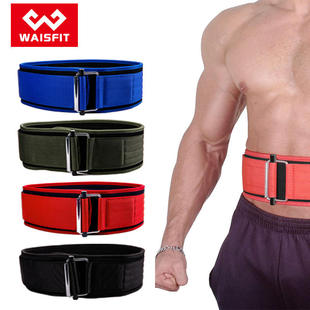 Nylon waist belt, weightlifting belt, self-locking buckle,
