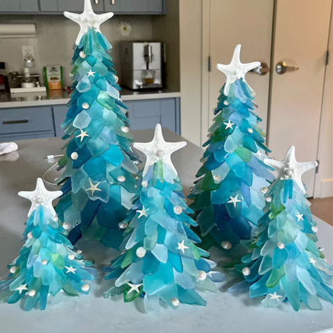 Independent Station Jade Christmas Tree Decorations Statues