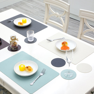 PVC dining mat, cup mat, waterproof Western style mat, heat