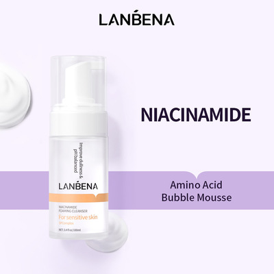 LANBENA Niacinamide Mousse Facial Cleanser 100ml FOMING CLE