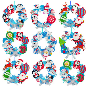 DIY Felt Christmas Tree Snowman Set Felt Children's Christm