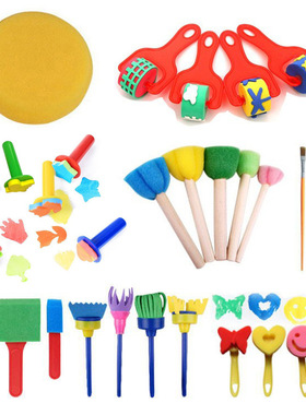 30 piece set of children's sponge seal painting tools for D