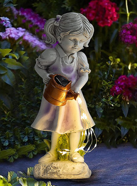 Solar lights, resin crafts, little girls' kettle lights, ou