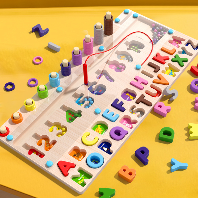 Magnetic attraction, numbers, letters, logarithms, ball rol