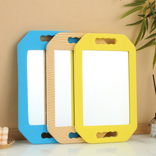 Sponge anti drop mirror hair salon hand-held beauty makeup