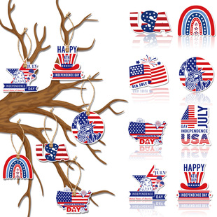 SUA Prop Independence Decoration USA Pendant Gift Day Paper