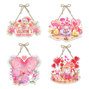 Valentine's Day Decoration Props, Door Hanging Decorations,