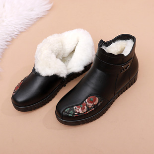 added shoes winter women cotton for velvet Mom with