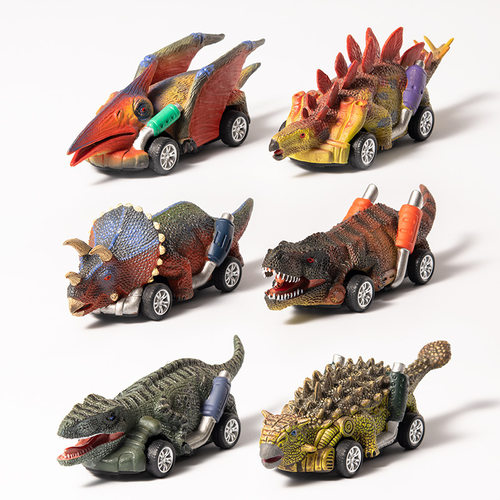 Simulated Dinosaur Model, Power Back Car, Mini Children's P
