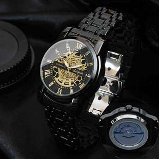 watch men visible quartz live cover hollow back Ailifeida