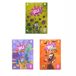 Virus II evolution, virus evolution, infection card, toy, f