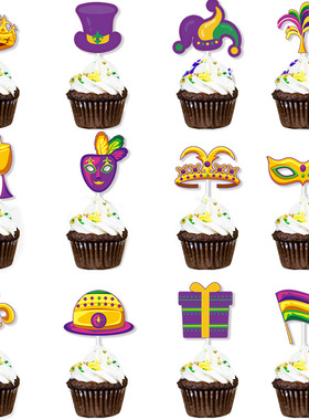 Mexican Carnival Cake Paper Cup Flag Insertion Plugin Carni