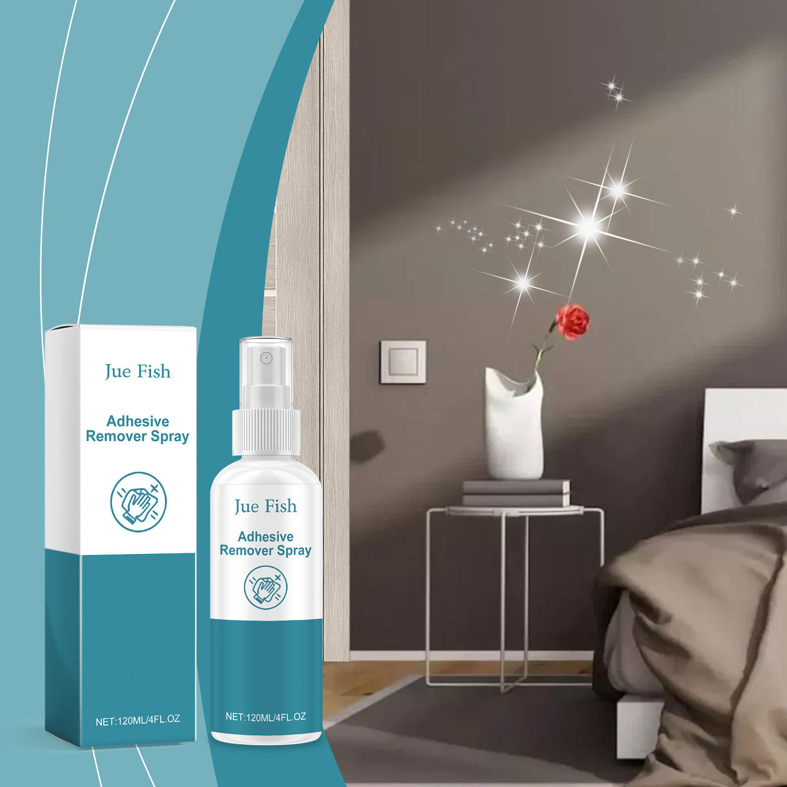 JUE FISH Degumming spray Mild Formula Metal Glass Cleaning