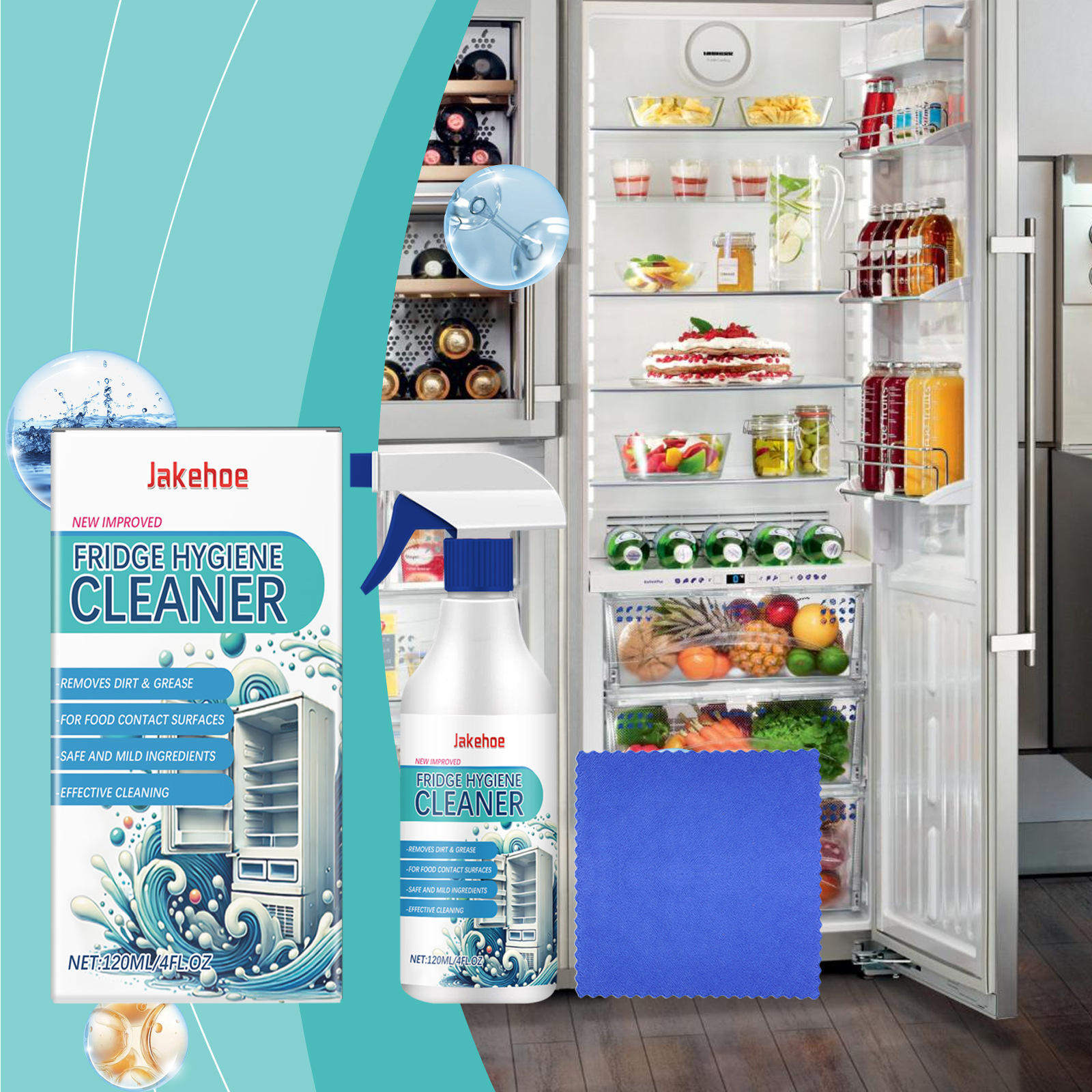 JAKEHOE refrigerator cleaner refrigerator stains stubborn d